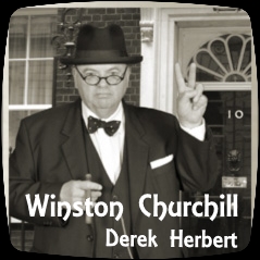 After Dinner Entertainer Derek Herbert as Winston Churchill